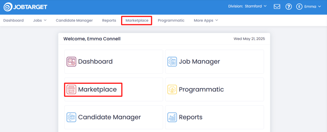 JobTarget Marketplace Access